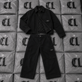 (Pre order) Curb Life Workwear Set – Washed Black